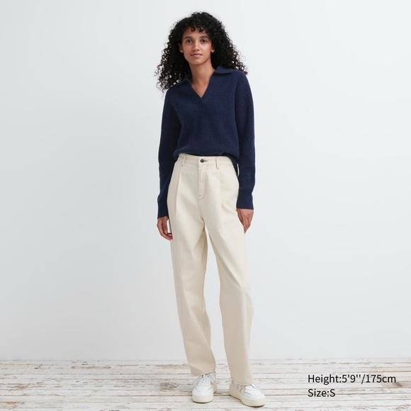 Uniqlo Premium Lambswool Long-Sleeve Polo Sweater - Picture 5 of 14